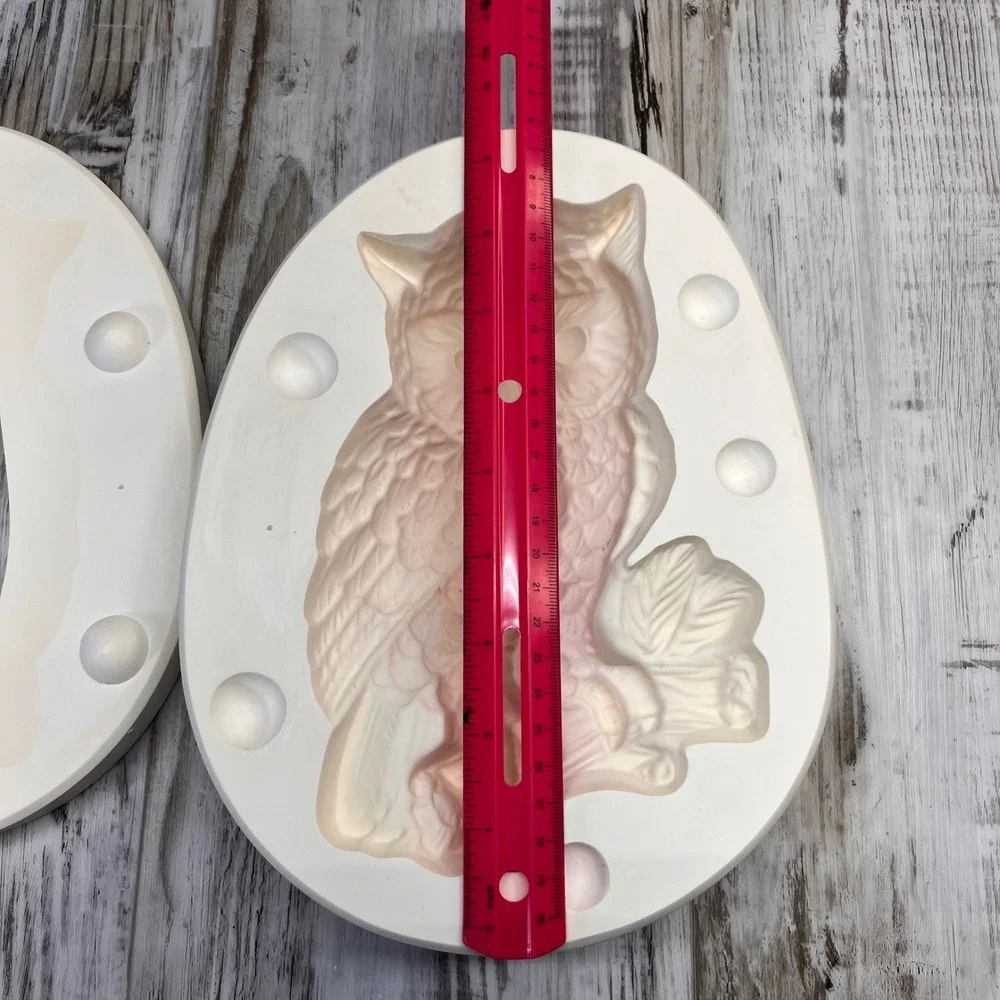 Ross Vintage Great‎ Horned Owl Ceramic Slip Casting Plaster Mold R632